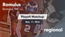 Matchup: Romulus vs. regional 2016