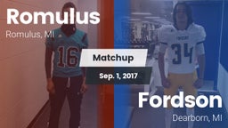 Matchup: Romulus vs. Fordson  2017