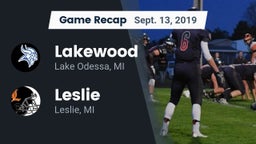 Recap: Lakewood  vs. Leslie  2019