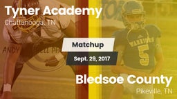 Matchup: Tyner Academy vs. Bledsoe County  2017