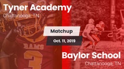 Matchup: Tyner Academy vs. Baylor School 2019