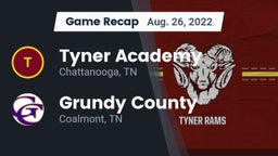 Recap: Tyner Academy  vs. Grundy County  2022