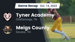Recap: Tyner Academy  vs. Meigs County  2022