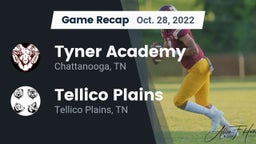 Recap: Tyner Academy  vs. Tellico Plains  2022