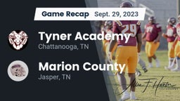 Recap: Tyner Academy  vs. Marion County  2023