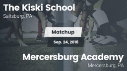 Matchup: Kiski vs. Mercersburg Academy  2016