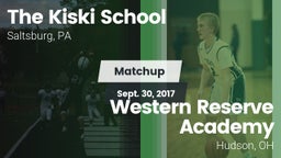 Matchup: Kiski vs. Western Reserve Academy 2017