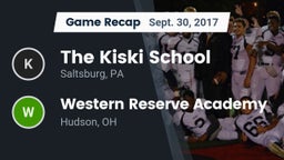 Recap: The Kiski School vs. Western Reserve Academy 2017