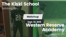 Matchup: Kiski vs. Western Reserve Academy 2019
