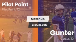 Matchup: Pilot Point vs. Gunter  2017