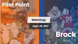 Matchup: Pilot Point vs. Brock  2017