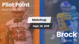 Matchup: Pilot Point vs. Brock  2018