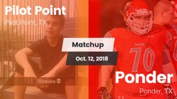 Matchup: Pilot Point vs. Ponder  2018