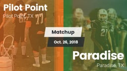 Matchup: Pilot Point vs. Paradise  2018