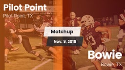 Matchup: Pilot Point vs. Bowie  2018
