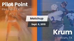 Matchup: Pilot Point vs. Krum  2019