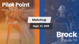 Matchup: Pilot Point vs. Brock  2019