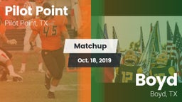 Matchup: Pilot Point vs. Boyd  2019