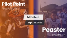 Matchup: Pilot Point vs. Peaster  2020
