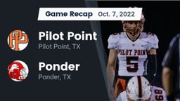 Recap: Pilot Point  vs. Ponder  2022