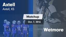 Matchup: Axtell  vs. Wetmore 2016