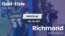 Matchup: Ovid-Elsie vs. Richmond  2017