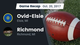 Recap: Ovid-Elsie  vs. Richmond  2017