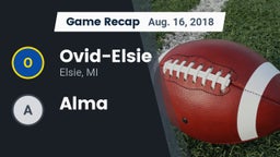Recap: Ovid-Elsie  vs. Alma  2018