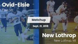 Matchup: Ovid-Elsie vs. New Lothrop  2018