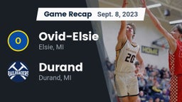 Recap: Ovid-Elsie  vs. Durand  2023