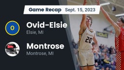 Recap: Ovid-Elsie  vs. Montrose  2023