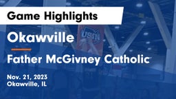 Okawville  vs Father McGivney Catholic  Game Highlights - Nov. 21, 2023
