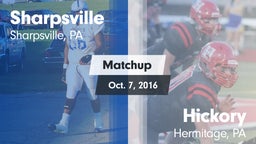 Matchup: Sharpsville vs. Hickory  2016
