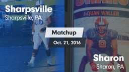 Matchup: Sharpsville vs. Sharon  2016