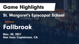 St. Margaret's Episcopal School vs Fallbrook  Game Highlights - Nov. 20, 2021