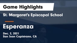 St. Margaret's Episcopal School vs Esperanza  Game Highlights - Dec. 2, 2021