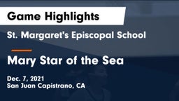 St. Margaret's Episcopal School vs Mary Star of the Sea  Game Highlights - Dec. 7, 2021