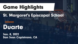 St. Margaret's Episcopal School vs Duarte Game Highlights - Jan. 8, 2022