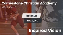 Matchup: Cornerstone Christia vs. Inspired Vision 2017
