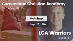 Matchup: Cornerstone Christia vs. LCA Warriors 2020