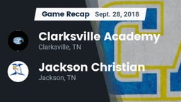 Recap: Clarksville Academy vs. Jackson Christian  2018