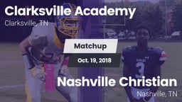 Matchup: Clarksville Academy vs. Nashville Christian  2018