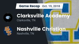 Recap: Clarksville Academy vs. Nashville Christian  2018