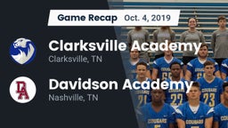 Recap: Clarksville Academy vs. Davidson Academy  2019