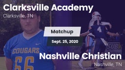 Matchup: Clarksville Academy vs. Nashville Christian  2020