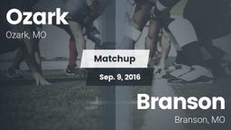 Matchup: Ozark  vs. Branson  2016