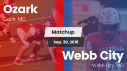 Matchup: Ozark  vs. Webb City  2016