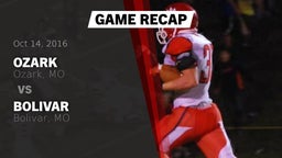 Recap: Ozark  vs. Bolivar  2016