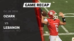 Recap: Ozark  vs. Lebanon  2016