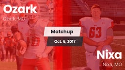 Matchup: Ozark  vs. Nixa  2017